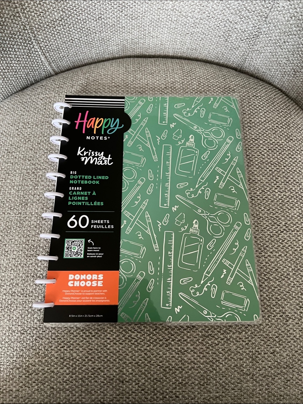 The Happy Planner Happy Notes Krissy Mast Green Dotted Lined Notebook